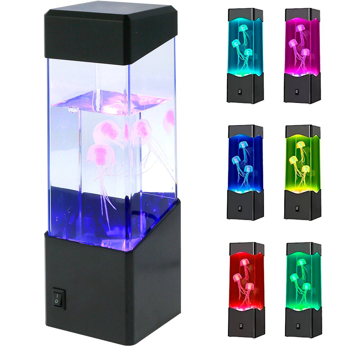 Led Jellyfish Lamp Usb/Battery Operated Jellyfish Night Light Multi-Color Changing Aquarium Tank Lamp Decorative Simulated