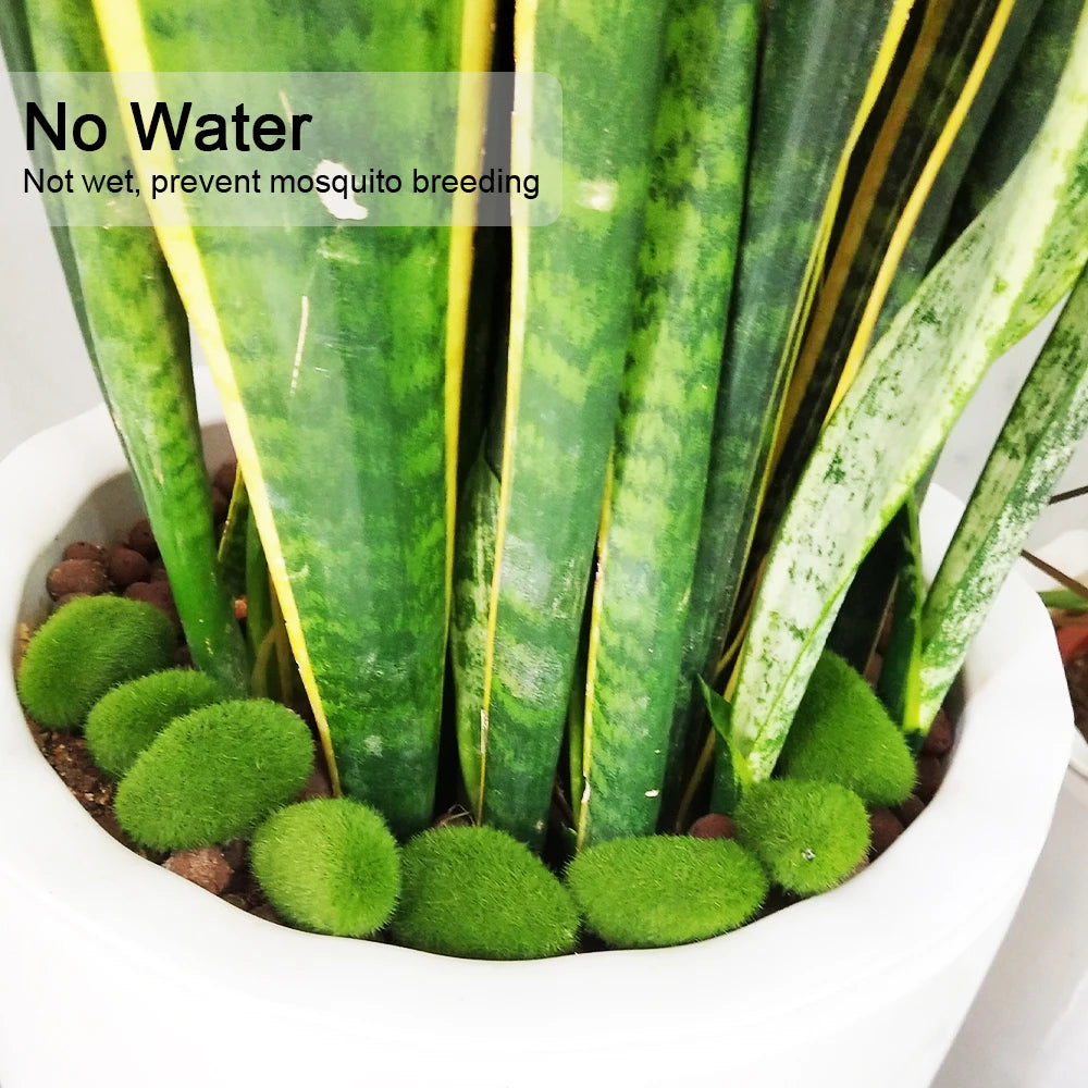 Creative Crafts 30pcs Green For Garden and Crafting Artificial Moss Rocks Simulation Plant DIY Decoration Fake Stone