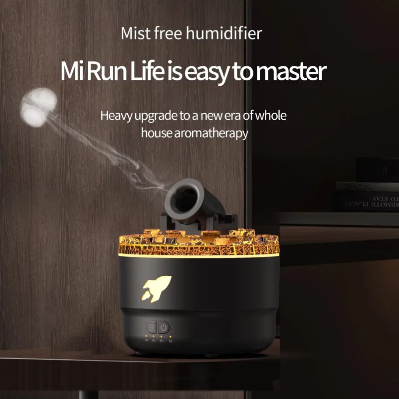 Tехника Xiaomi Cannon Fog Smoke Ring Volcano Aromatherapy Machine Home Office Humidifier Large Capacity Aromatherapy Machine