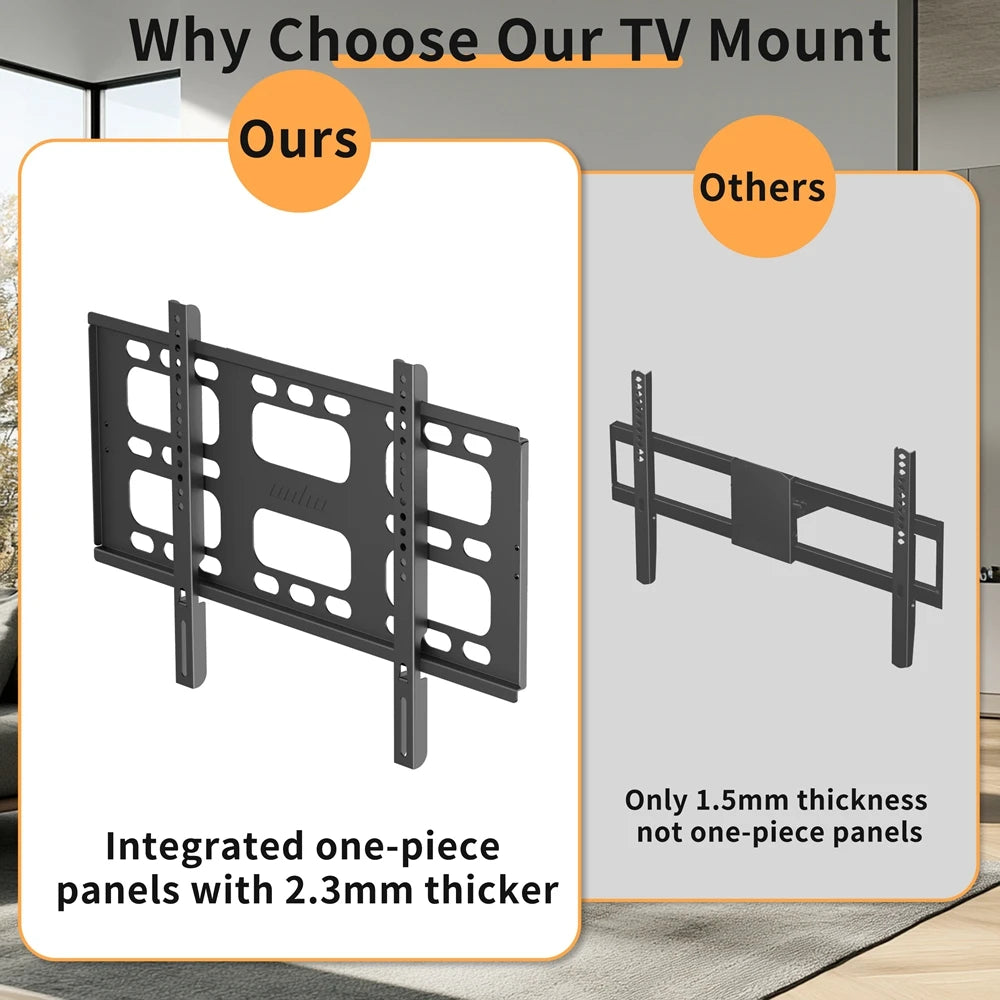 Full Motion Articulating TV Mount Wall Bracket for 40-85 Inches Swivel Left and Right