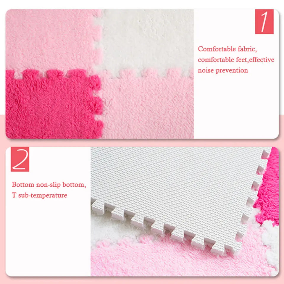 Eva Foam Puzzle Carpet Soft Plush Children's Mat Baby Toys Baby Play Mat  In Children's Room Keep Warm Playmat