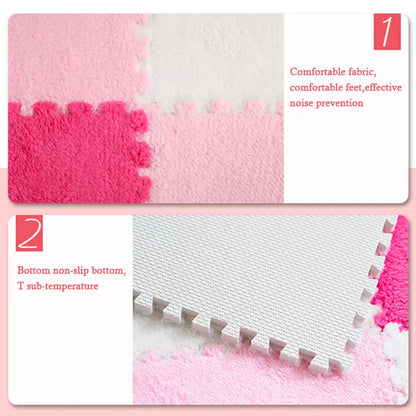 Eva Foam Puzzle Carpet Soft Plush Children's Mat Baby Toys Baby Play Mat  In Children's Room Keep Warm Playmat