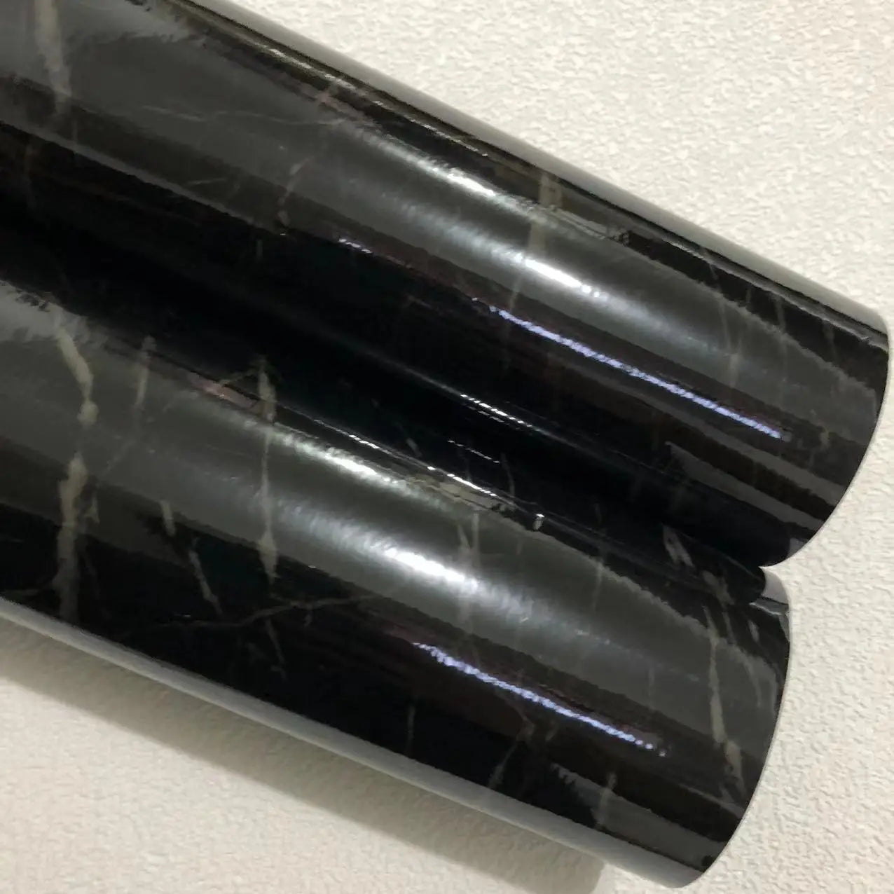 Black and White Marble Oil Resistant Sticker Waterproof Self-adhesive Wallpaper Heat-resistant Home Renovation Glossy Wallpaper