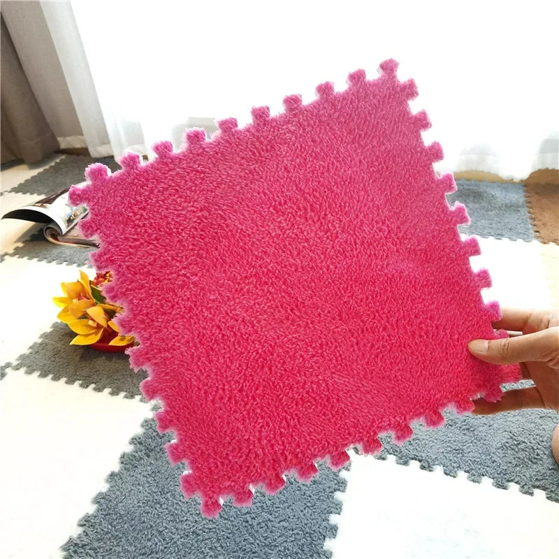 5-20pcs Eva Rubber for Baby Floor Baby Foam Mat Living Room Bedroom Plush Pad Plush Carpet Children's Room Keep Warm Playmat For