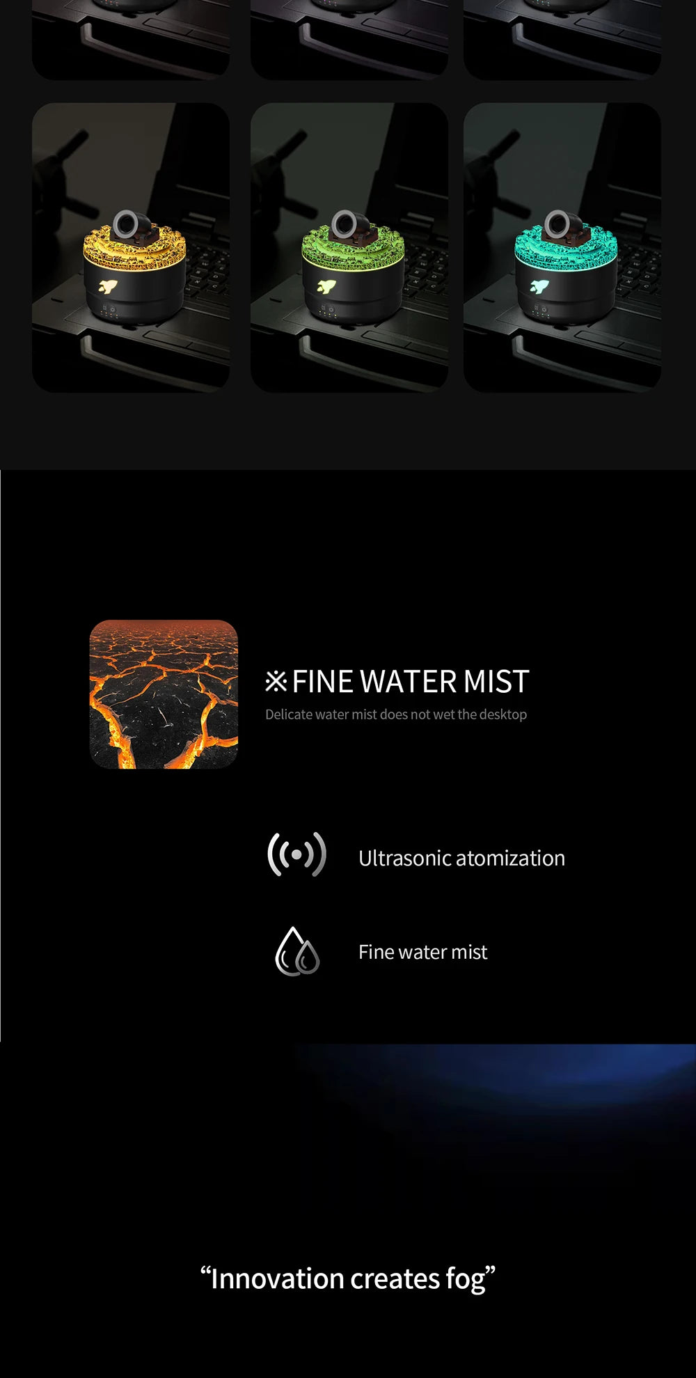 Tехника Xiaomi Cannon Fog Smoke Ring Volcano Aromatherapy Machine Home Office Humidifier Large Capacity Aromatherapy Machine