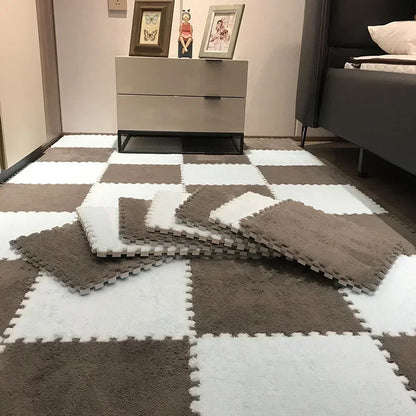 1-20 Pcs Padded Carpet for Baby Carpet Eva Foam Puzzle Carpet Soft Plush Children's Mat in Children's Room Keep Warm Playmat