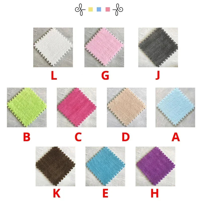 5-20pcs Eva Rubber for Baby Floor Baby Foam Mat Living Room Bedroom Plush Pad Plush Carpet Children's Room Keep Warm Playmat For