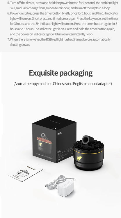 Tехника Xiaomi Cannon Fog Smoke Ring Volcano Aromatherapy Machine Home Office Humidifier Large Capacity Aromatherapy Machine