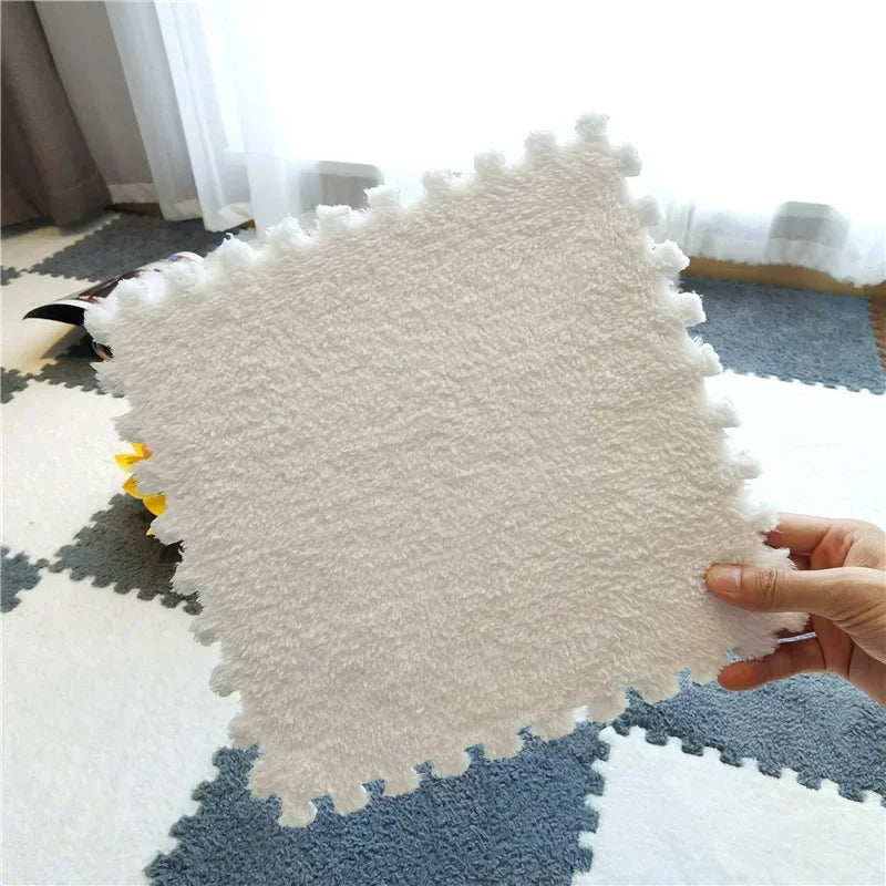 5-20pcs Eva Rubber for Baby Floor Baby Foam Mat Living Room Bedroom Plush Pad Plush Carpet Children's Room Keep Warm Playmat For