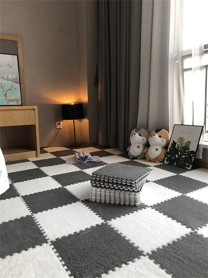 5-20pcs Eva Rubber for Baby Floor Baby Foam Mat Living Room Bedroom Plush Pad Plush Carpet Children's Room Keep Warm Playmat For