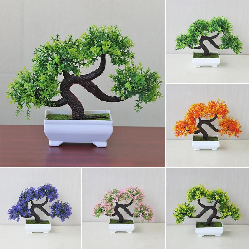 Simulated Potted Dragon Whisker Tree Bonsai Green Plant For Office Desktop Decoration Flowers Potted Home Creative Decoration