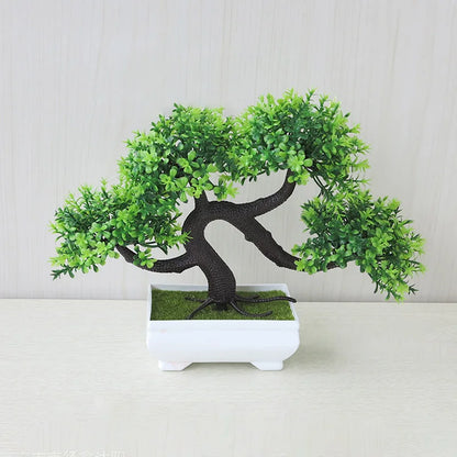 Simulated Potted Dragon Whisker Tree Bonsai Green Plant For Office Desktop Decoration Flowers Potted Home Creative Decoration