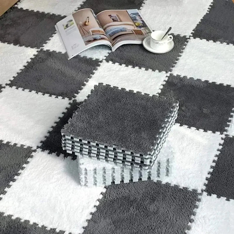 5-20pcs Eva Rubber for Baby Floor Baby Foam Mat Living Room Bedroom Plush Pad Plush Carpet Children's Room Keep Warm Playmat For