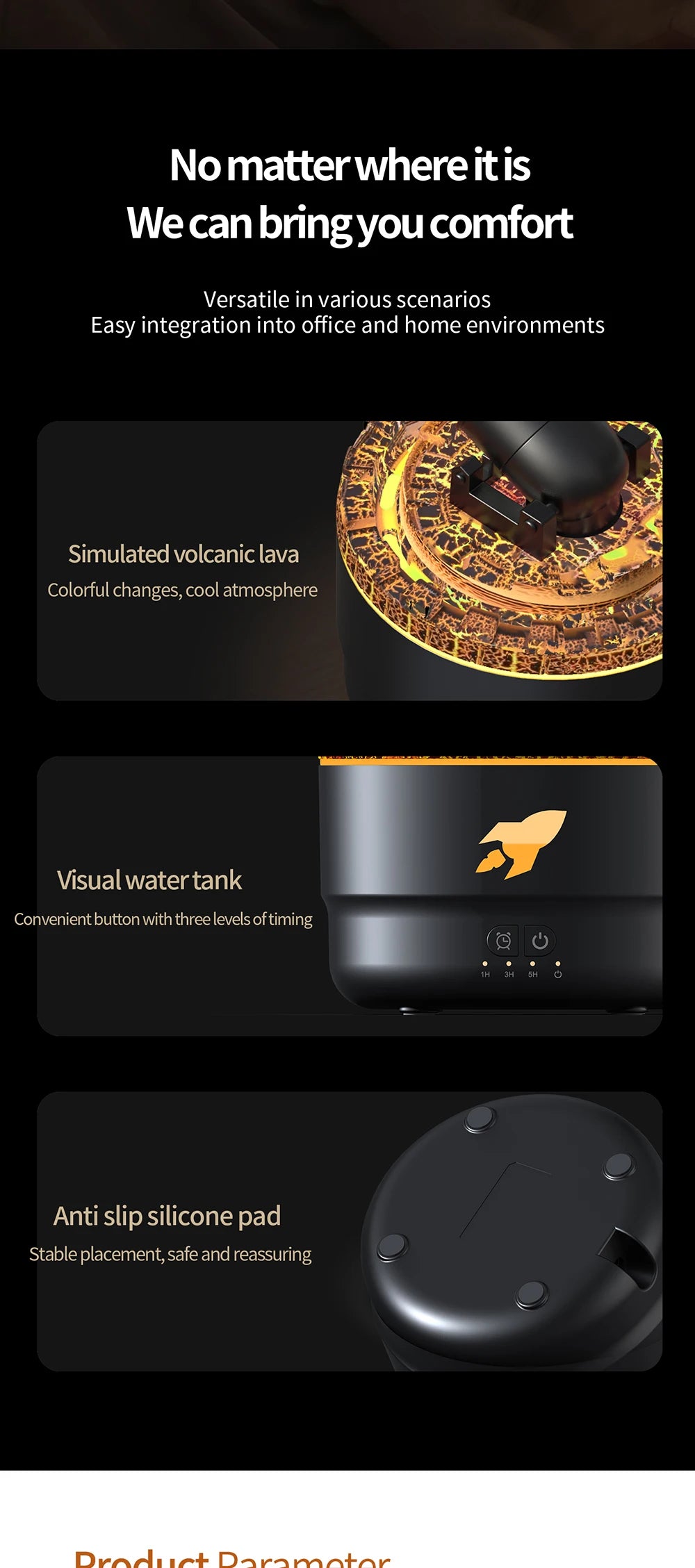 Tехника Xiaomi Cannon Fog Smoke Ring Volcano Aromatherapy Machine Home Office Humidifier Large Capacity Aromatherapy Machine